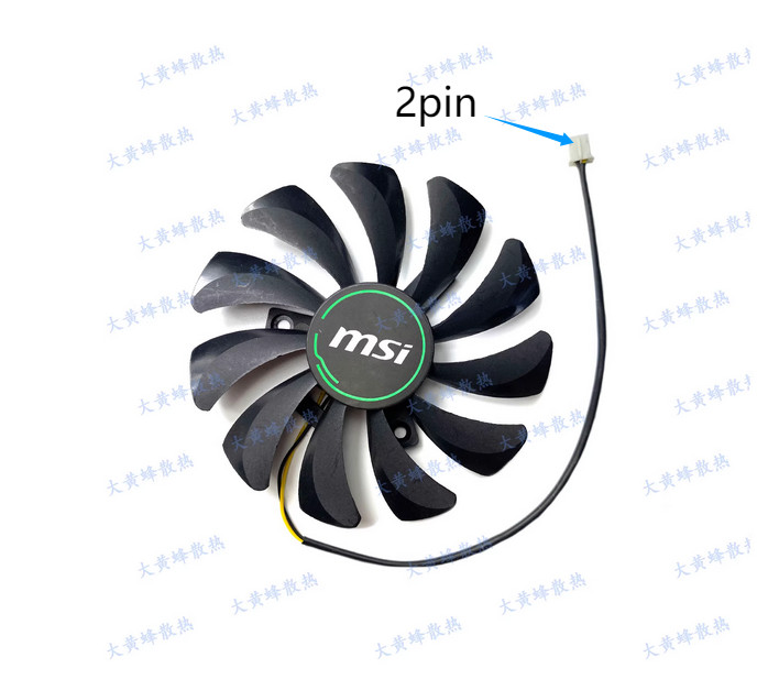 1PC 85mm For Graphics Card Cooling Fan 2pin  GeForce GTX 1650 AERO ITX 4G OC 