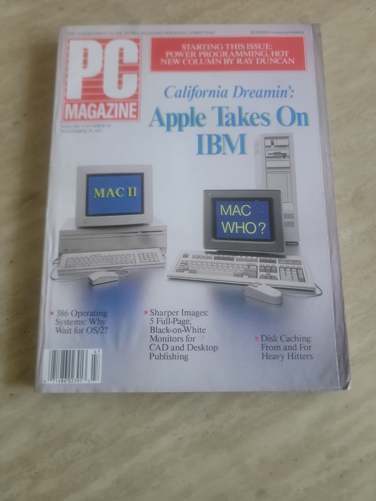 PC Magazine - November 24,  1987, Vol. 6, No. 20