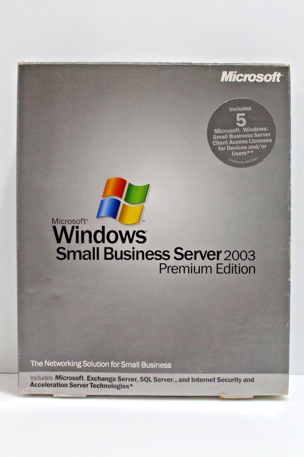 Microsoft Windows Small Business Server 2003 Premium Edition - Missing license