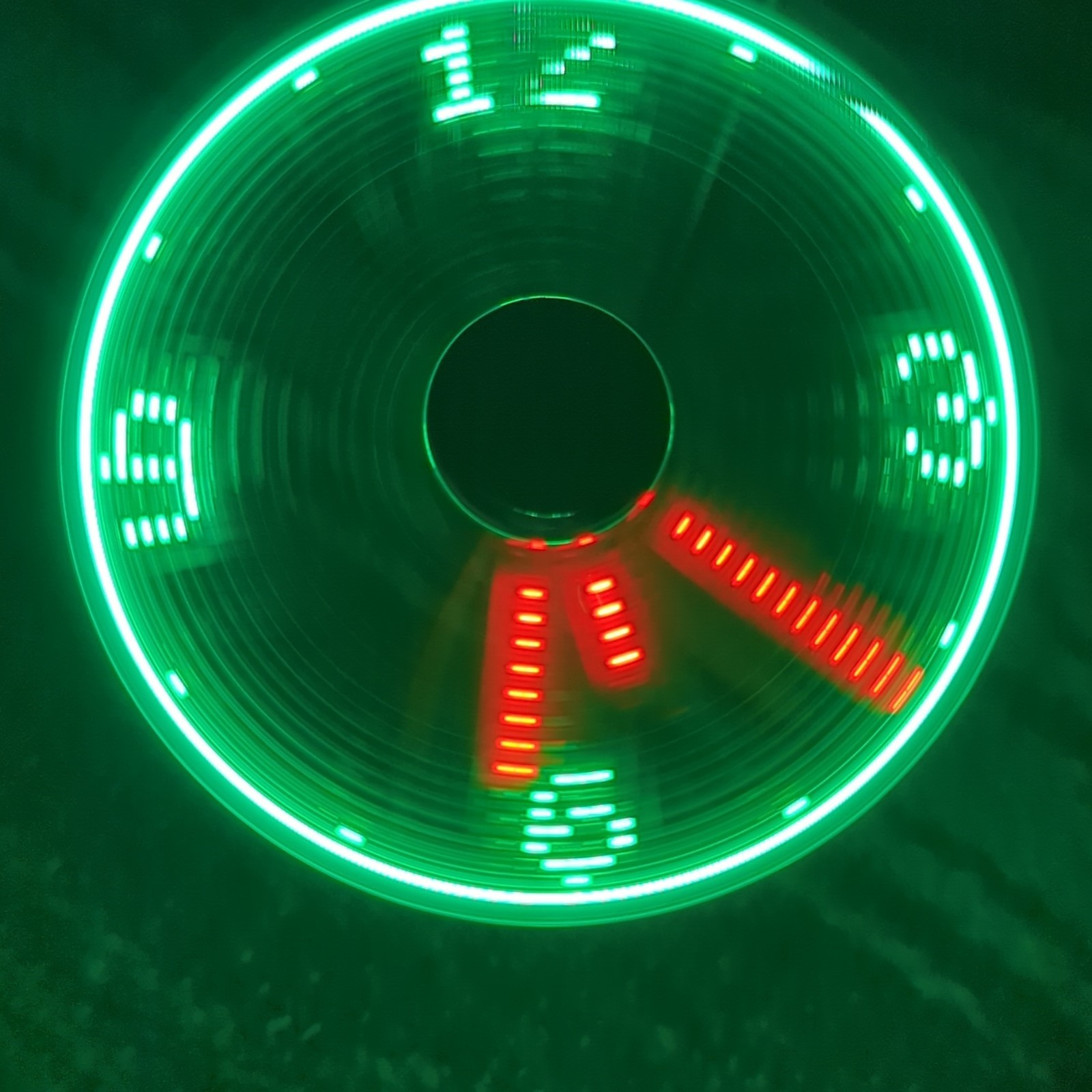 USB Clock Fan LED Display Flexible Mini USB Powered Fan for PC Notebook