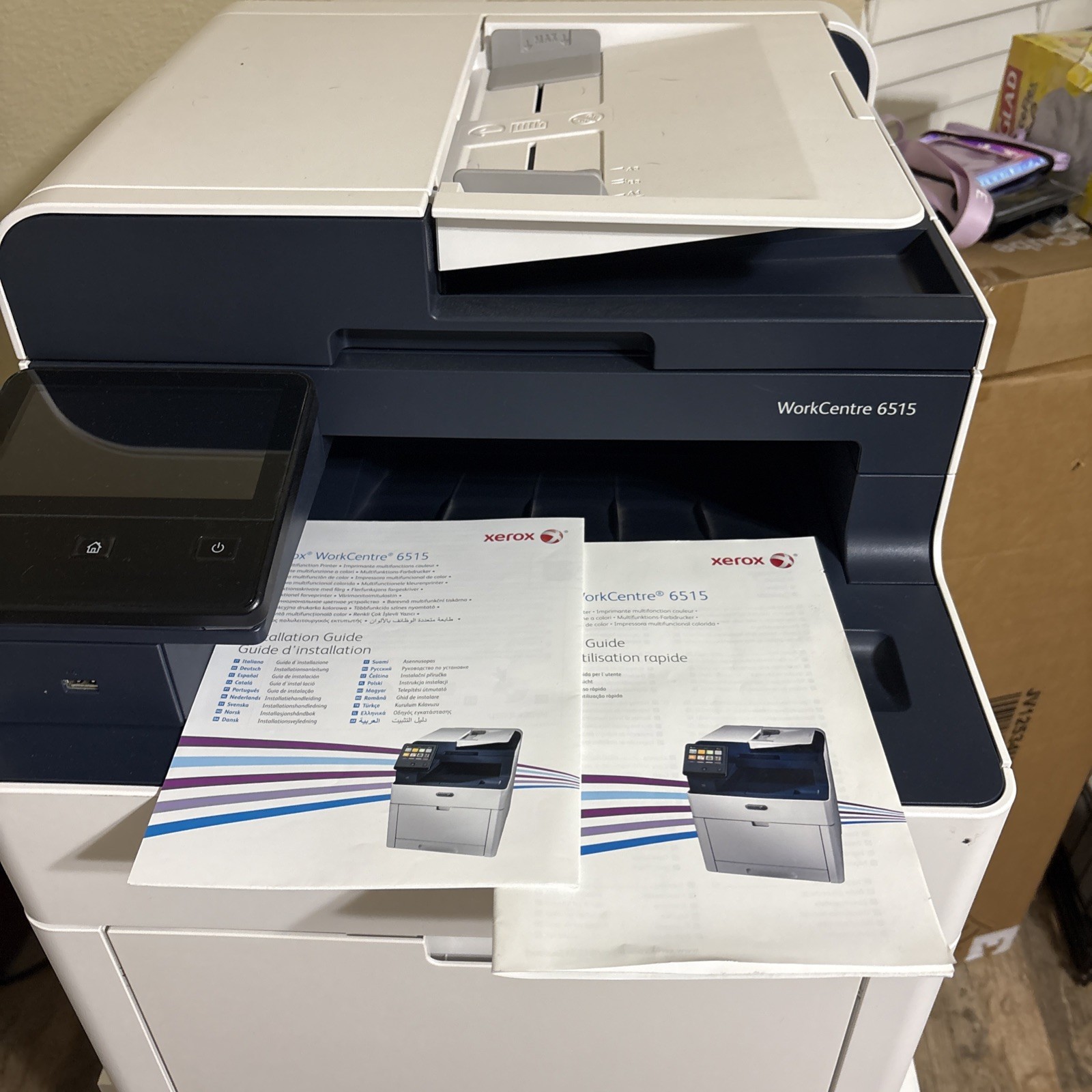 Xerox WorkCentre 6515 Laser All-In-One Printer includes a 5 pack of toner