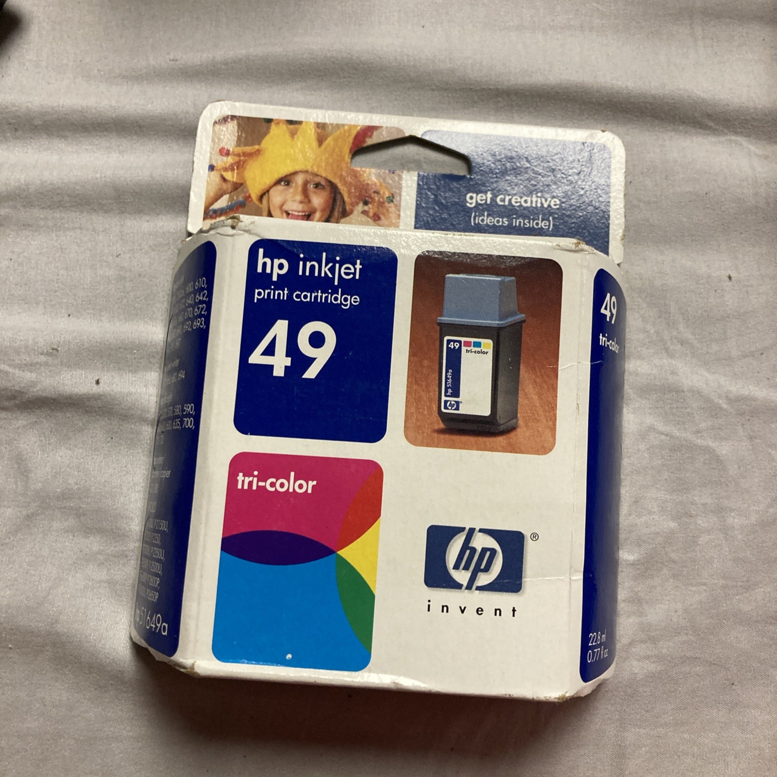 Genuine New HP 49 Ink Cartridge Tri-Color 51649A Exp 2005
