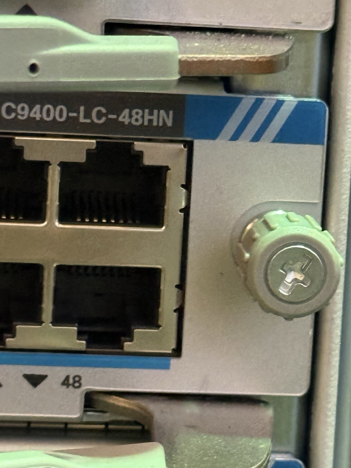Lot (2) Cisco C9400-LC-48HN= 48 x 5GBase-T LAN ports AsNew Cond. 1 Year Warranty