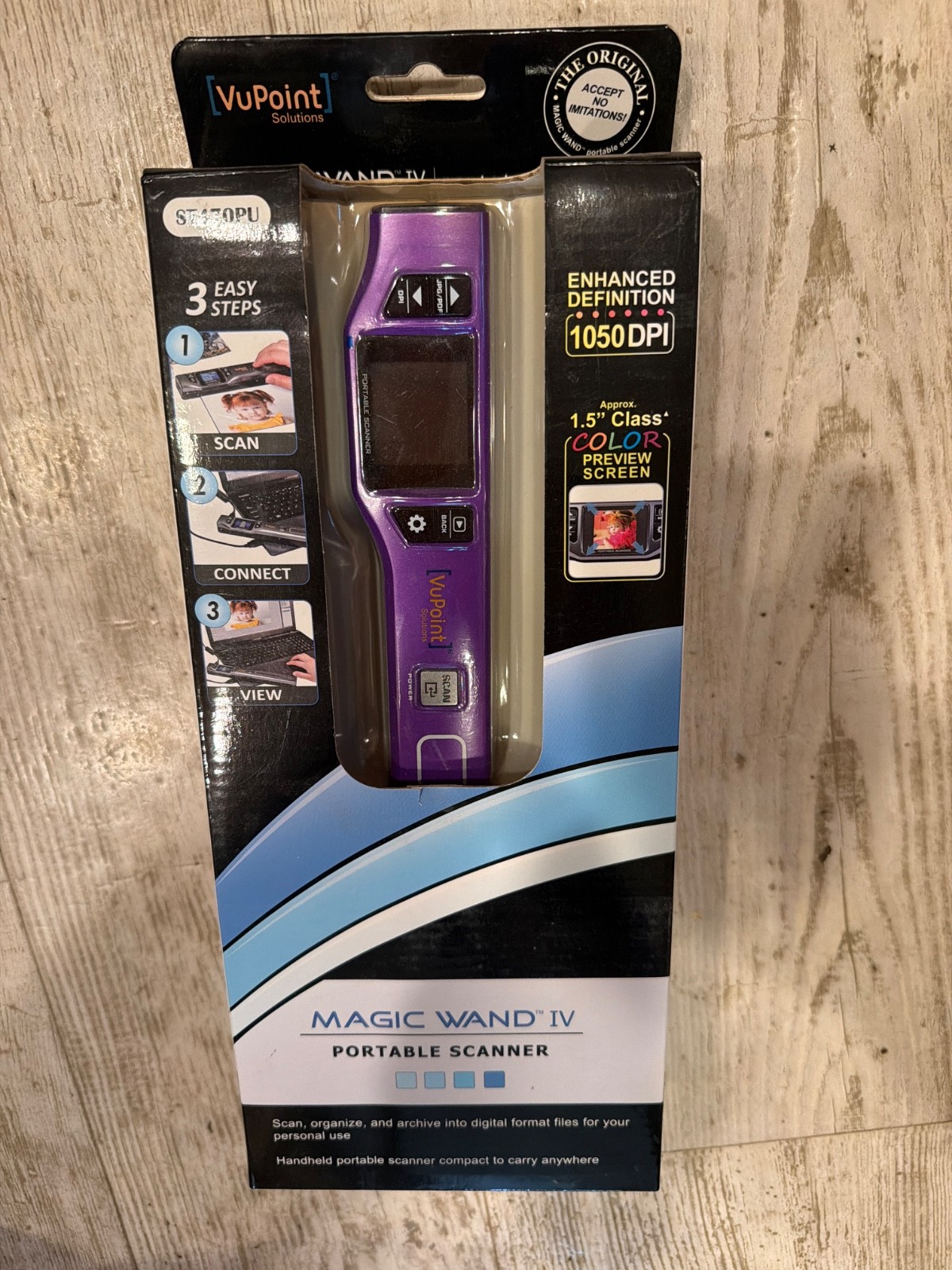VuPoint Solutions Magic Wand IV ST470PU 1050 DPI Portable USB microSD Letter