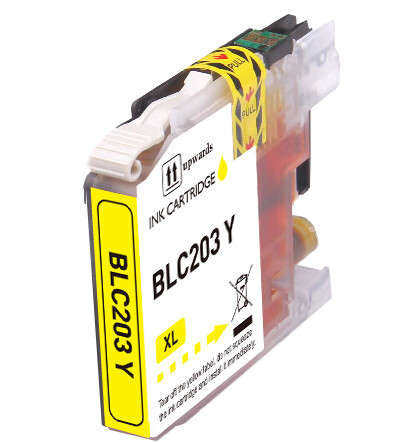 YELLOW XL Ink Cartridge Compatible with LC203 MFC-J5520DW MFC-J885DW MFC-J485DW