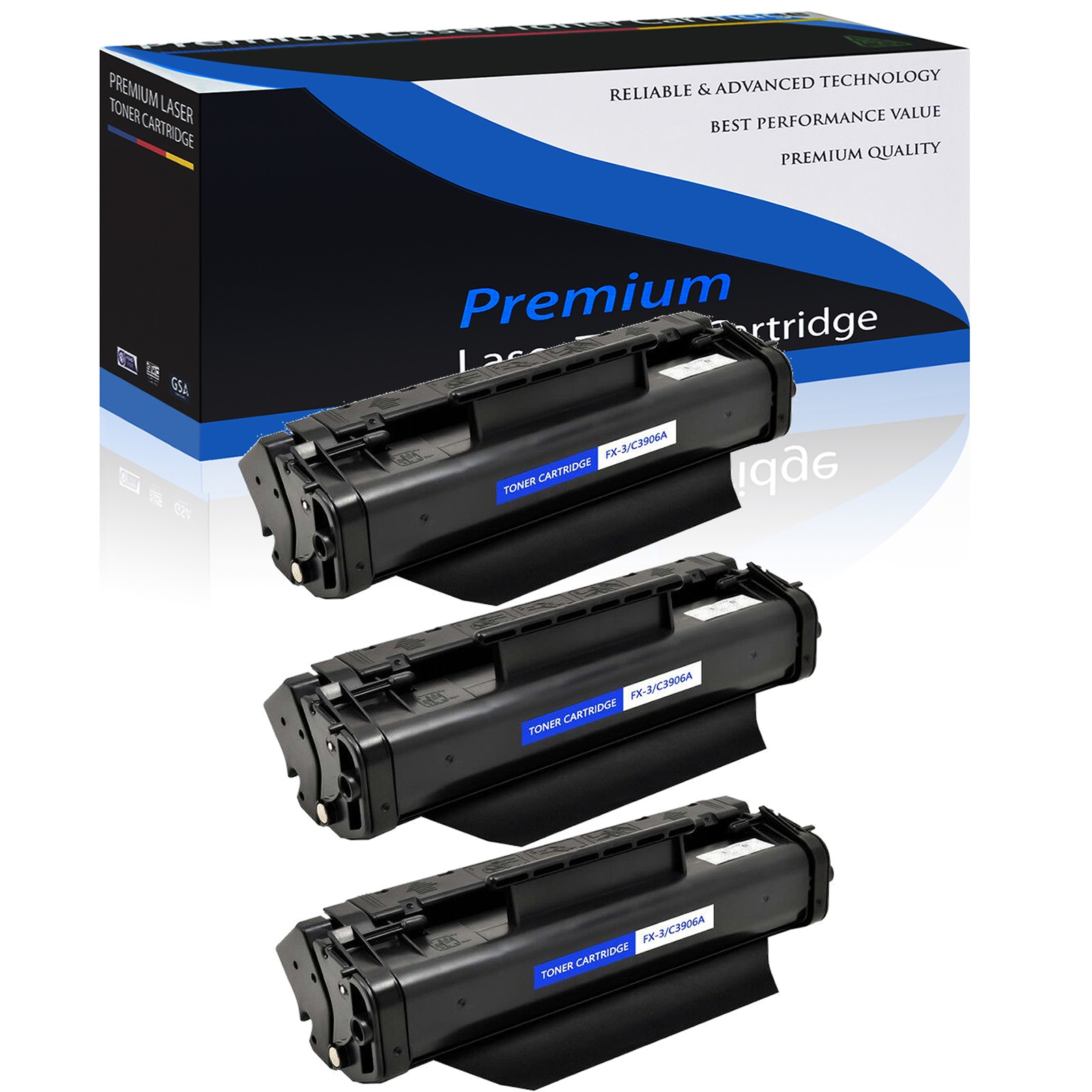 3PK FX3 FX-3 Toner Cartridge For Canon LaserClass 1060 1100 130 2050 2060