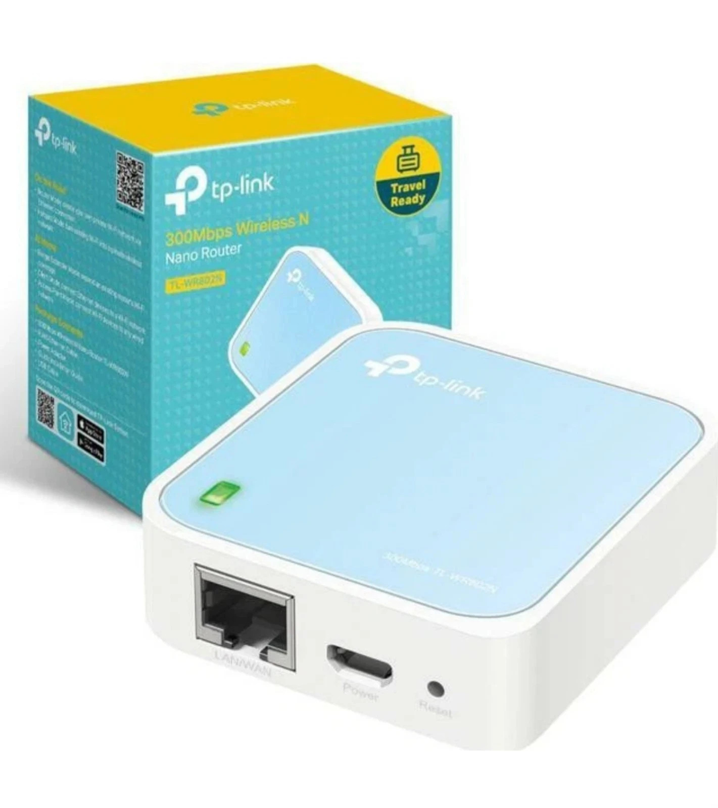 TP-Link TL-WR802N 300Mbps Wireless N Portable Nano Router Travel Ready Compact