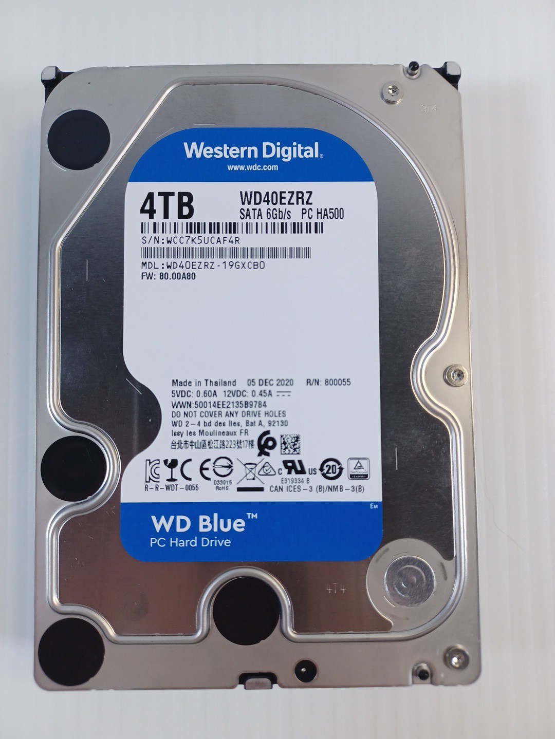 Western Digital - WD40EZRZ - 5400 Class - 4TB - HDD - 3.5" - TESTED