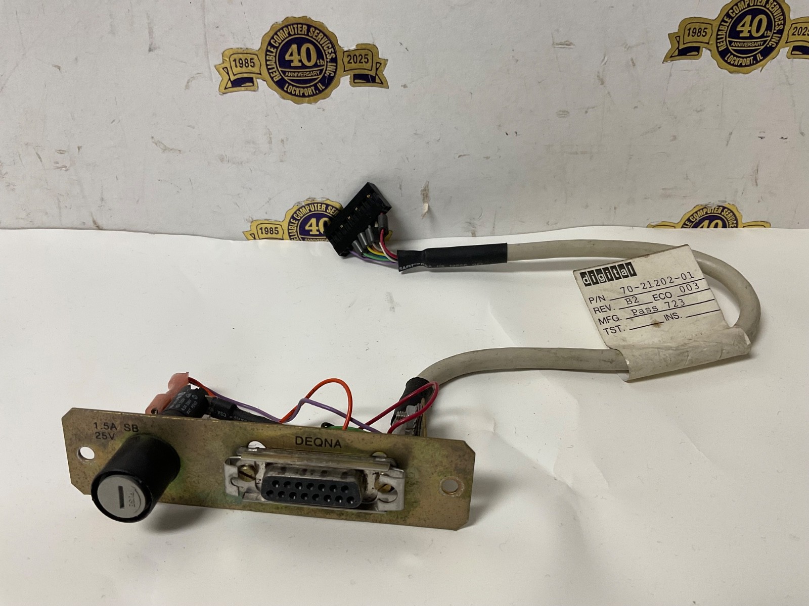 DEC Digital Equipment Corp DEQNA 12” cable cab kit # 70-21202-01 QBUS Ethernet