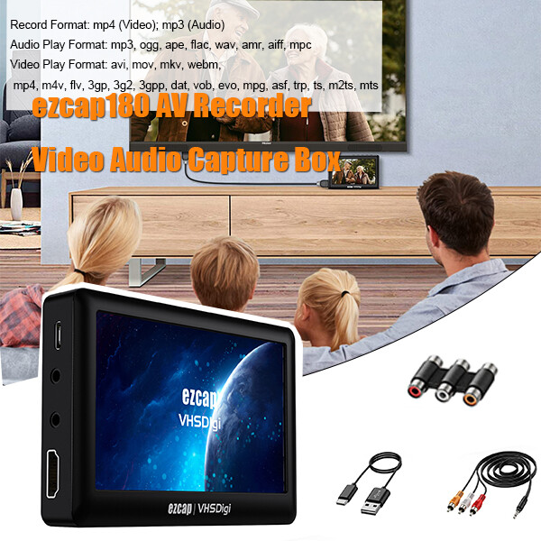 ezcap180 HD Video Capture Box Ultimate HD Recorder VHS Camcorder To Digital N7M4
