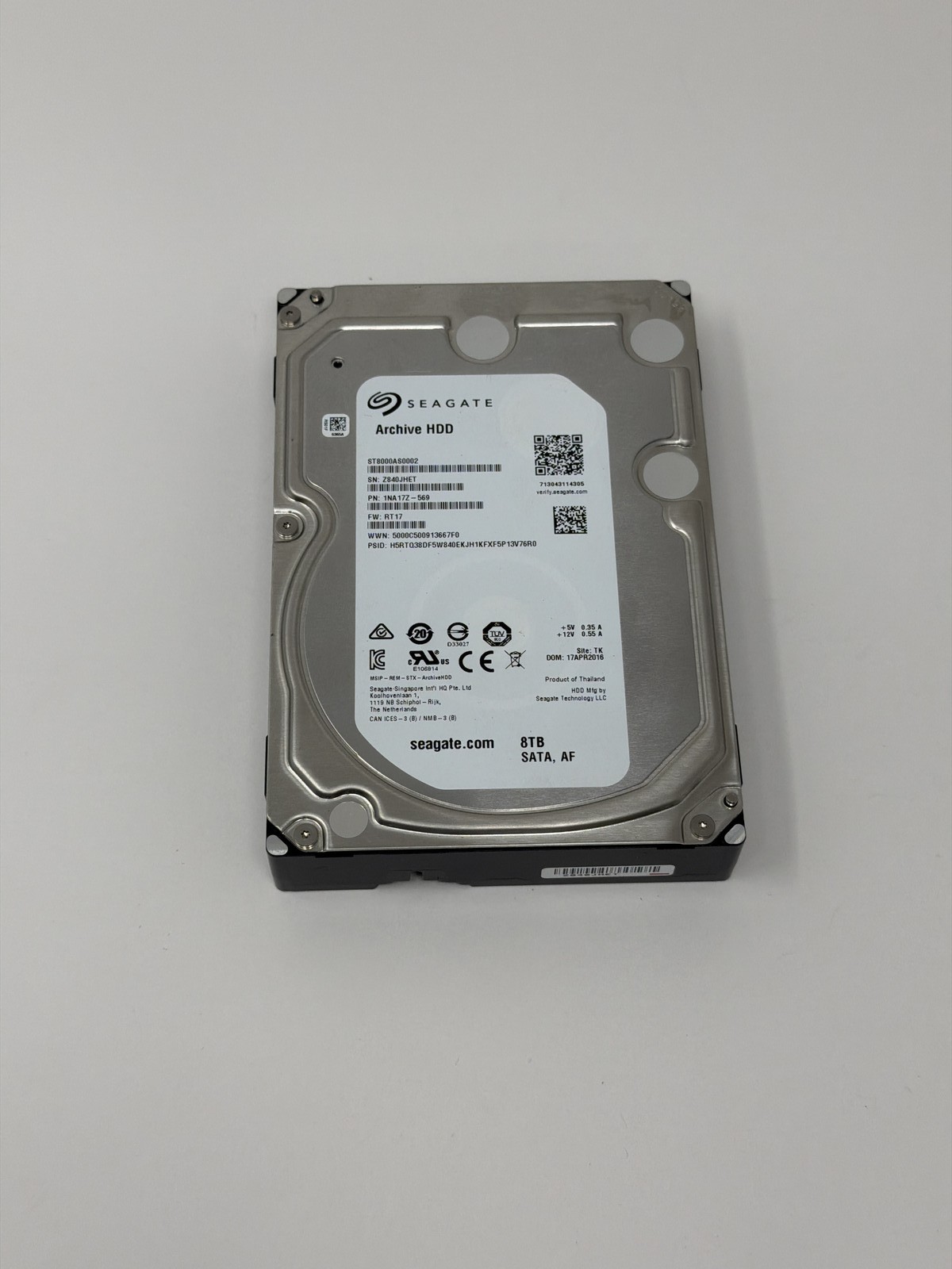 Seagate Archive 8TB SATA HDD ST8000AS0002 Very Good