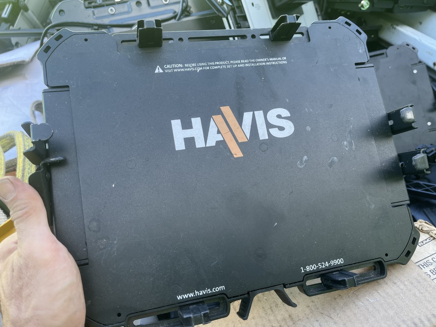 Havis UT-1001 vehicle laptop docking mount cradle Black Swivel Base Tilt Pursiut