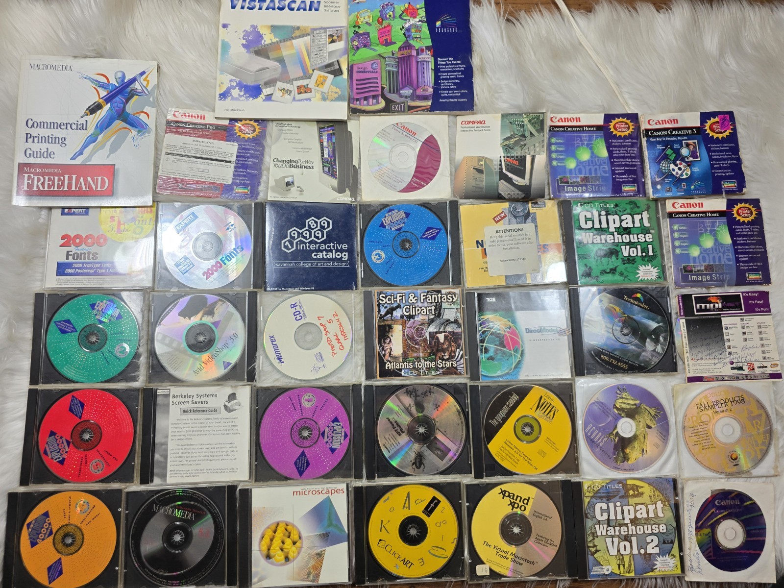 Mixed Lot Vintage Mac Windows media / Graphics / Sound Software - CDs 37 Pieces