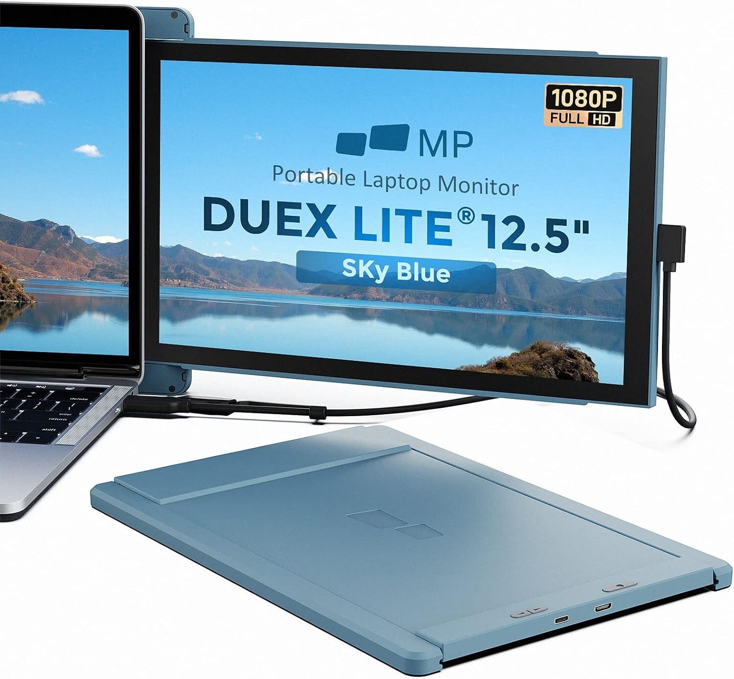 Mobile Pixels MPDUEXLITEBL-RB Duex Lite 12.5" Monitor Sky Blue