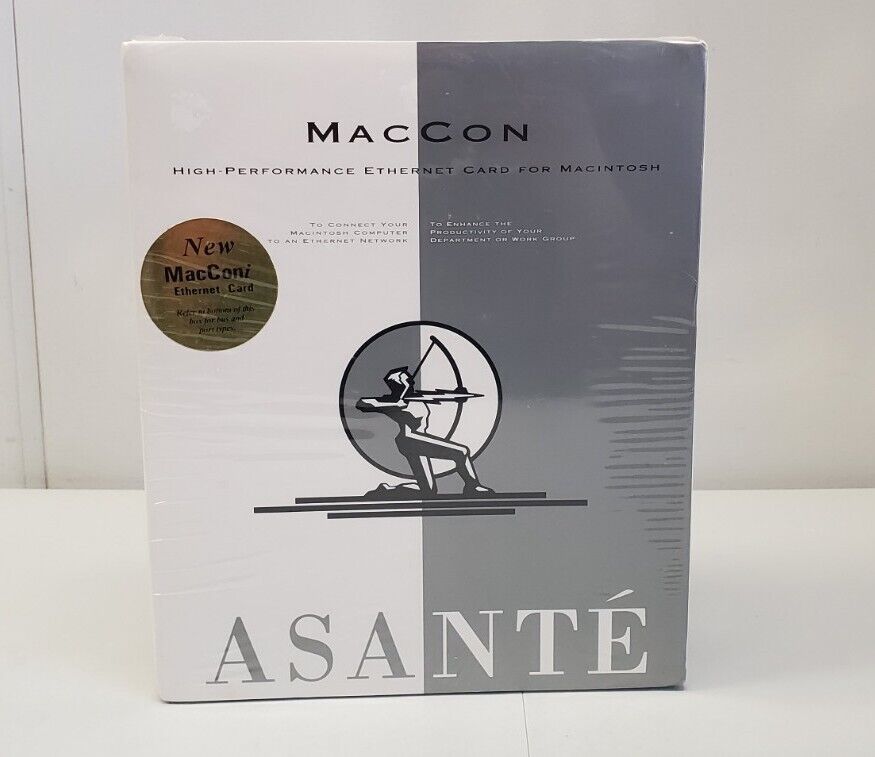 Maccon Asante High-Performance Ethernet Card For Macintosh LCPDS 1994 New Sealed