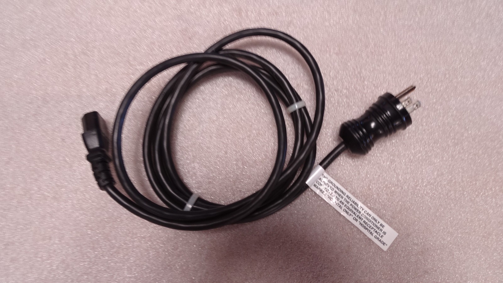 Well Shin WS-002 Hospital Grade Power Cord Cable NEMA 5-15P to IEC C13 Green Dot
