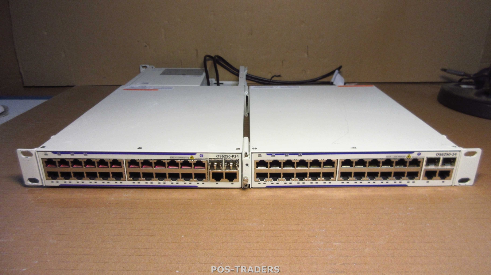DUAL - Alcatel Lucent OS6250-P24 24-Port Gigabit Switch + 2x SFP 1x PS-225W-AC-P