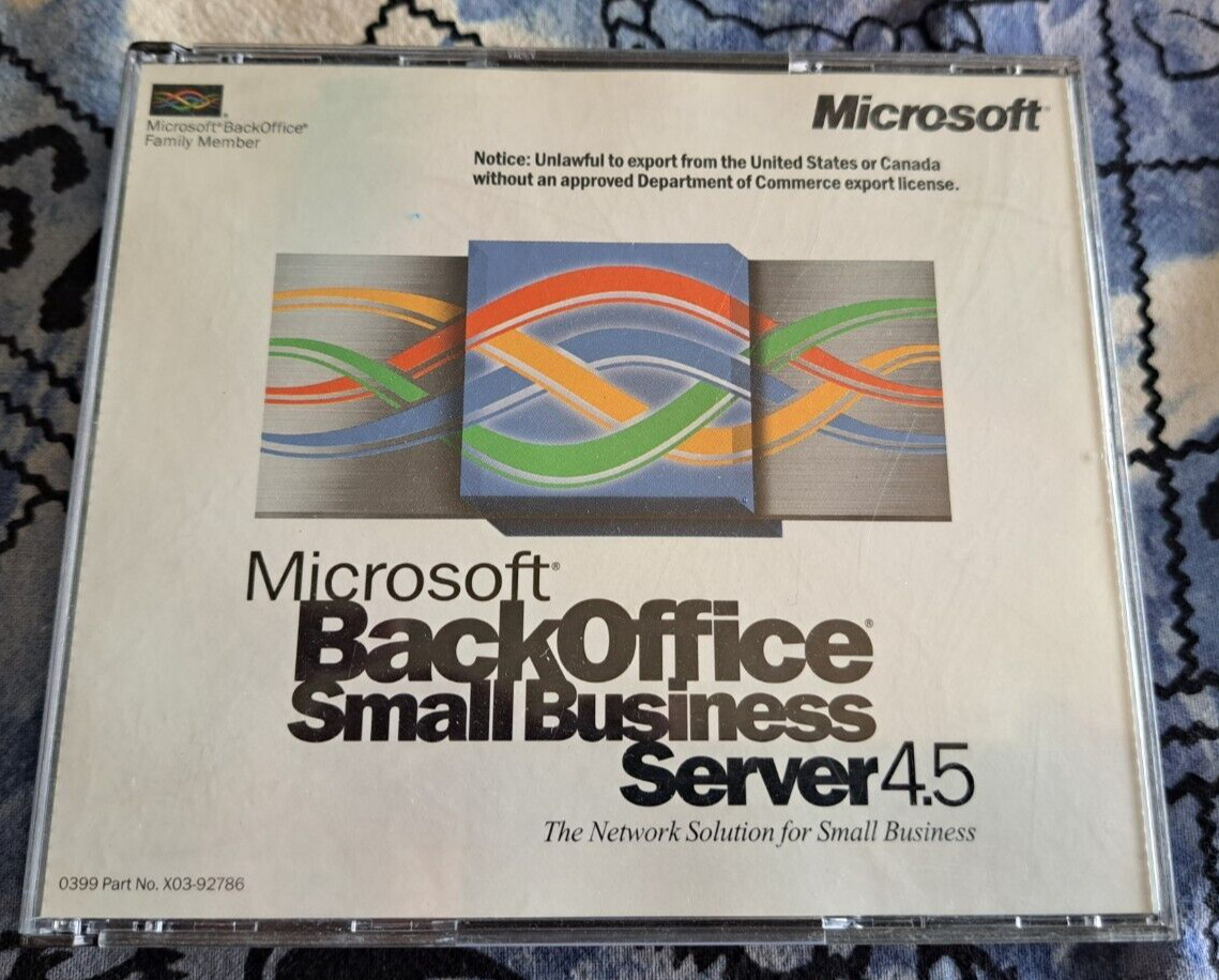 Microsoft BackOffice Small Business Server ver. 4.5