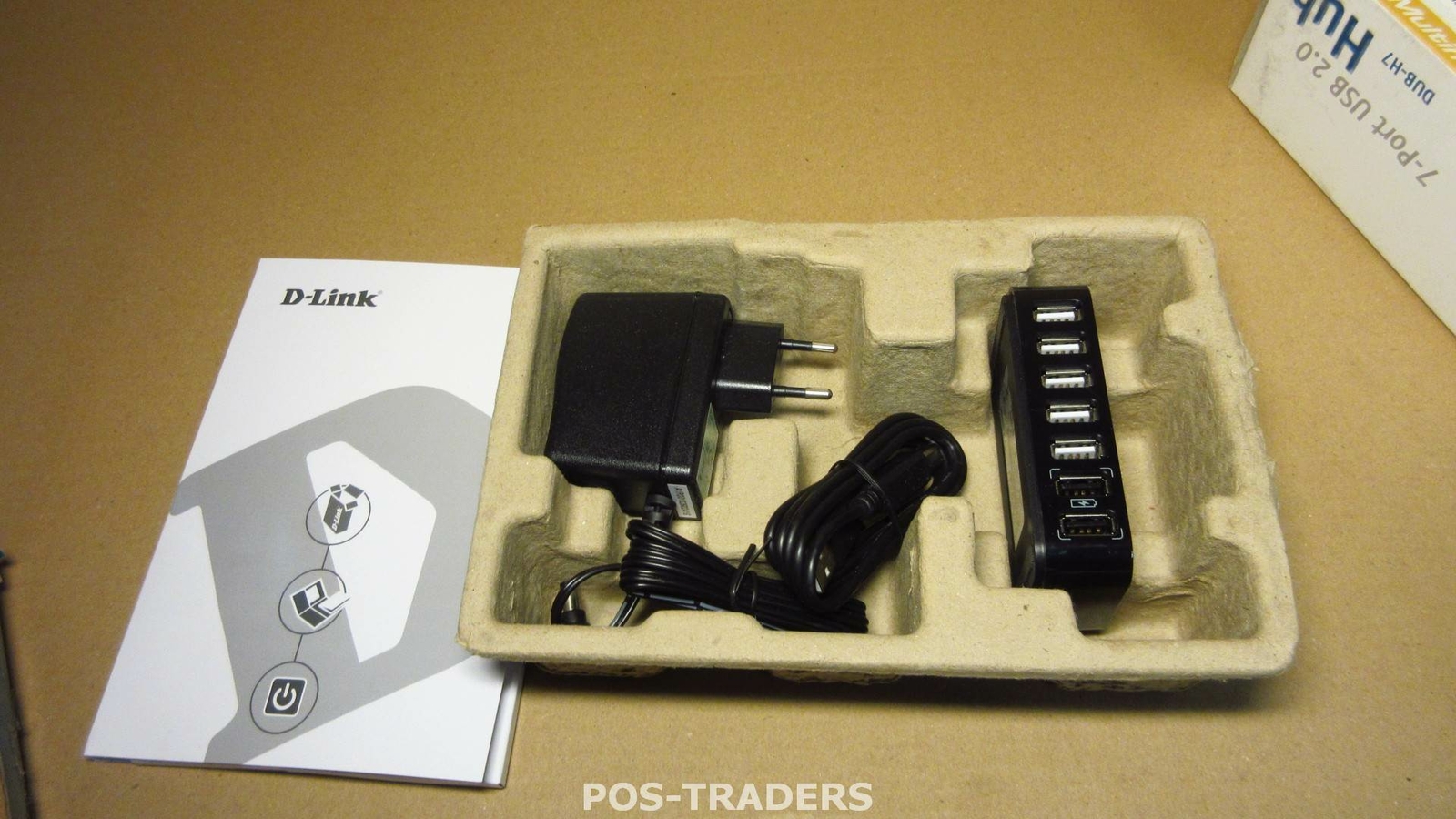 D-Link DUB-H7 High Speed USB2.0 7 Port Powered Hub - DUB-H7 INCL PSU - ORIG BOX