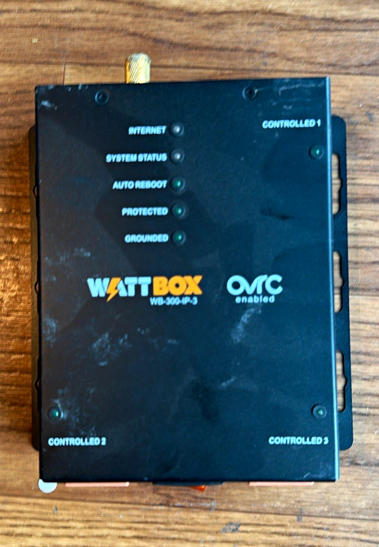 WattBox WB-300-IP-3 3-Outlet Network PDU, Surge Protection, Wall Mount