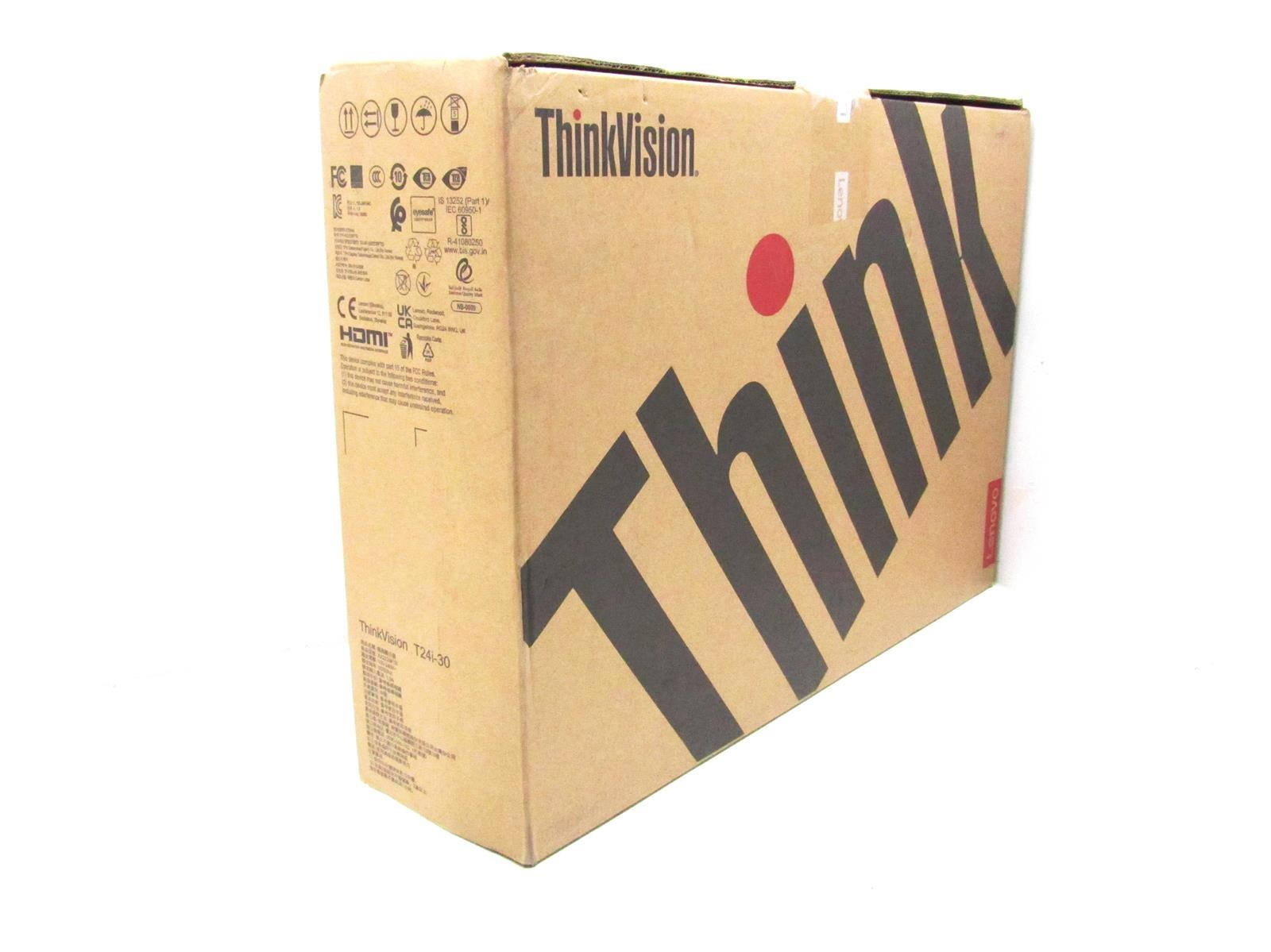 Lenovo ThinkVision T24i-30 23.8" Monitor | Resolution: 1920x1080 @ 60Hz | Matte