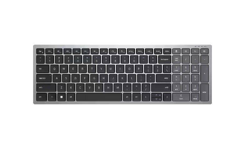 Dell Multi-Device 2.4GH Wireless & Bluetooth 5.0 Keyboard ONLY, KM7120W-GY-US