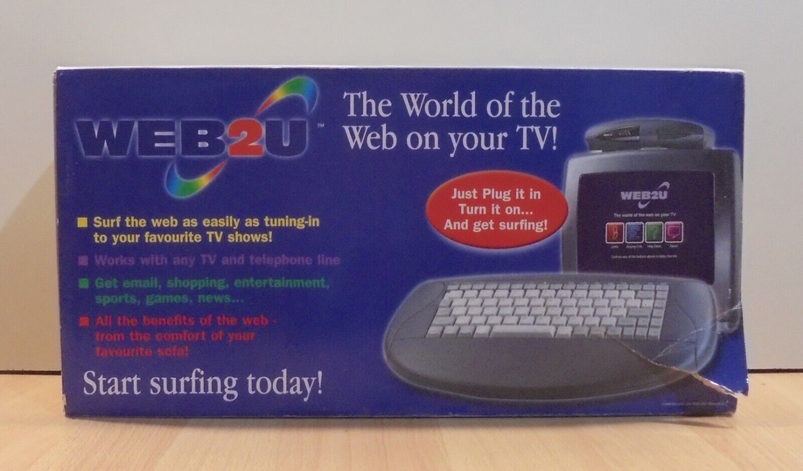 WEB2U VTG INTERNET SYSTEM THE WORLD OF THE WEB ON YOUR TV PAL SYSTEM NIB