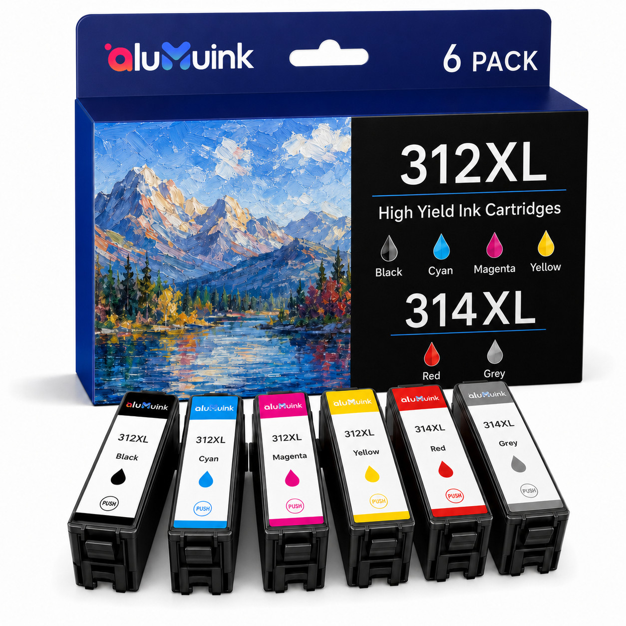 312XL 314XL High Yield  Ink Cartridge for Expression XP-8500 XP-8600 XP-15000