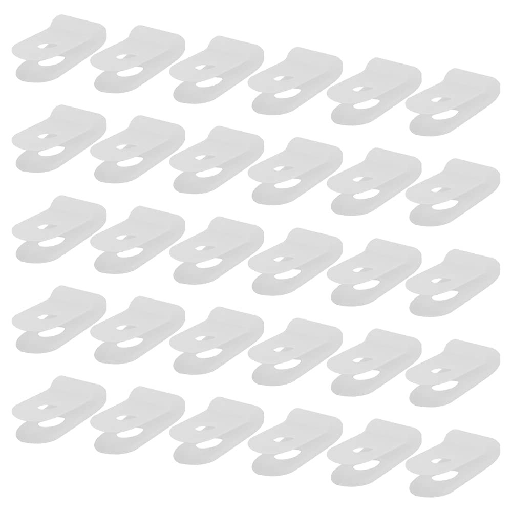 400 PCS 1/8 Inch White Nylon RType Cable Clamps Wire Cord Clip Management Kit