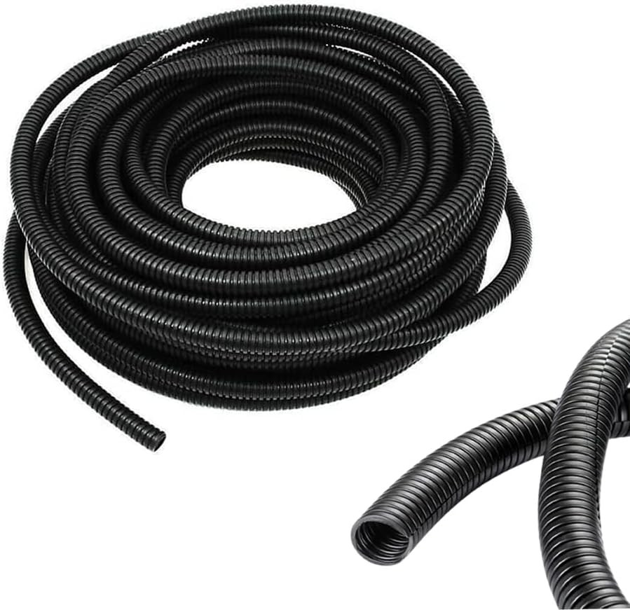 1/4 Inch Wire Loom Split Tubing - 33Ft Cord Protector Electric Wires Covers
