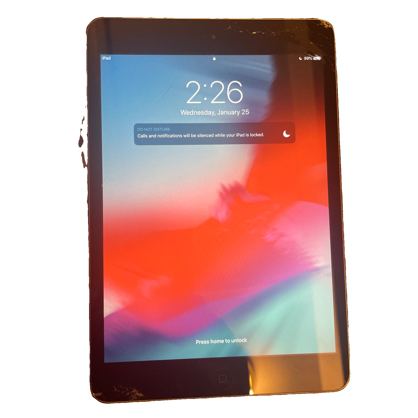 Apple iPad Model A1489 - For Parts or Repair - Damaged Screen Unable to Test
