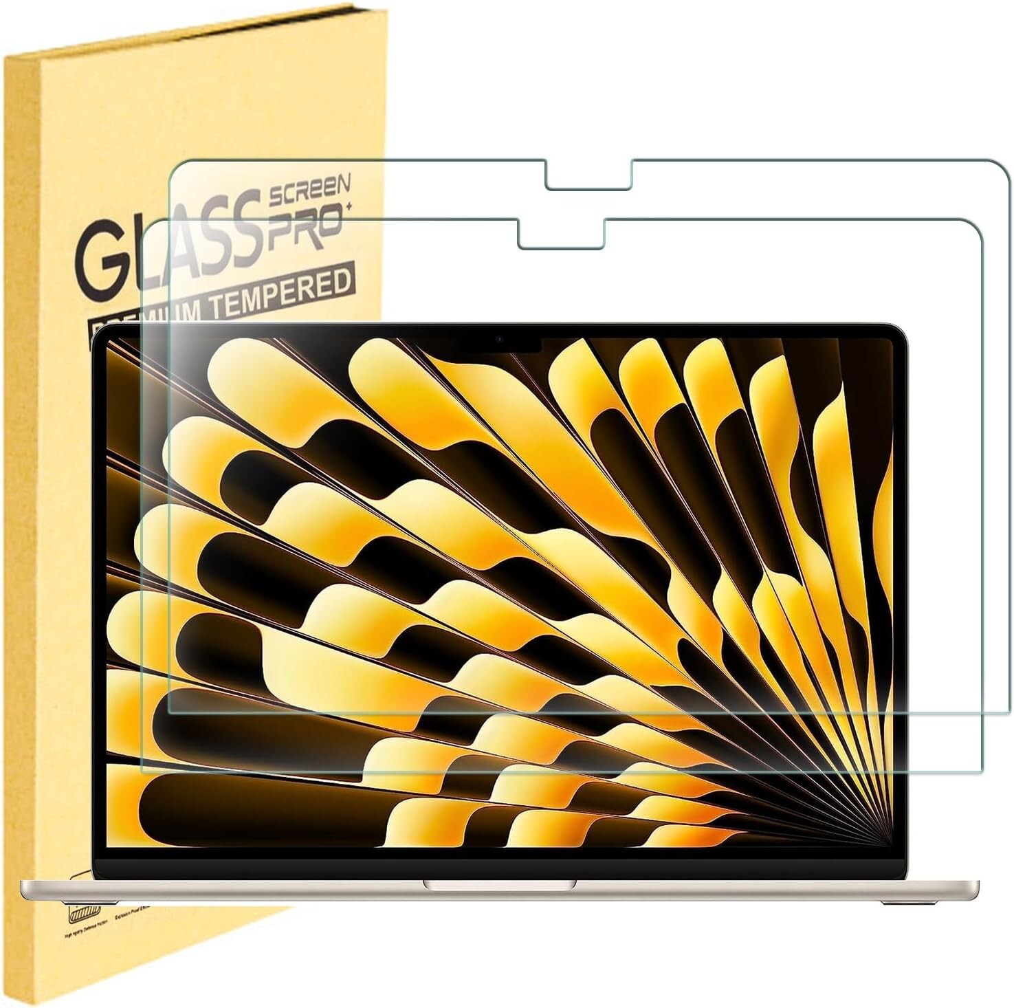2PCS For MacBook Pro 14 Inch Tempered Glass Screen Protector M5/M4/M3/M2 Pro/Max