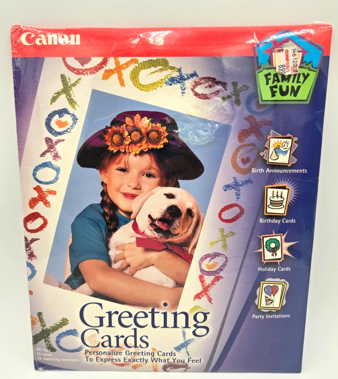 Canon Family Fun Greeting cards 20 Cards 20 Envelopes Create Your Own NEW