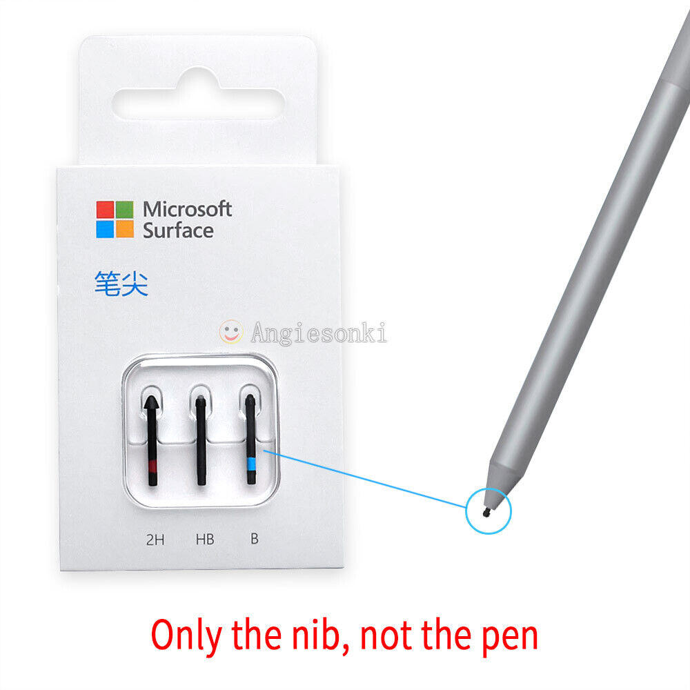 Replace 100% Genuine Microsoft Pen Tip Kit 2H HB B Surface Pro 4 5 Pen Stylus