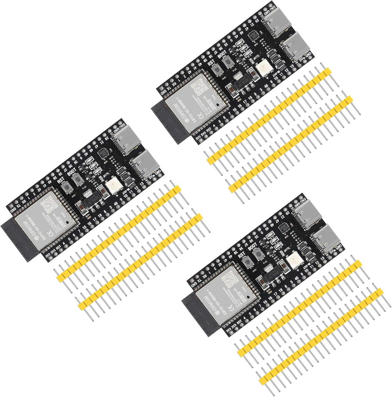 3PCS ESP32 S3 DevKitC N16R8 Development Board Wi-Fi BLE Microcontroller Module