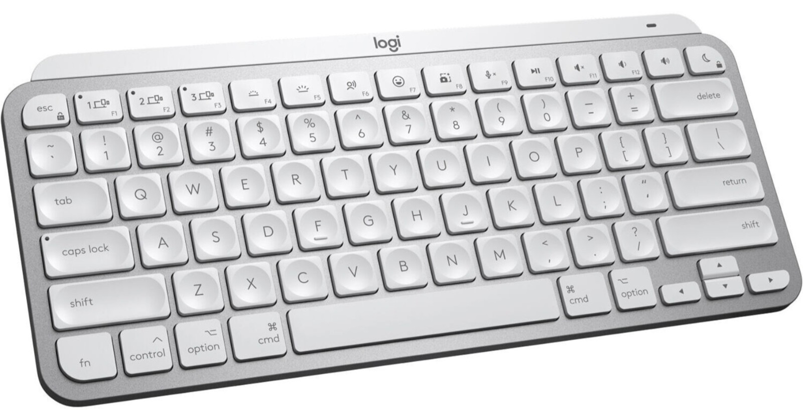 Logitech MX Keys Mini Wireless Keyboard for Mac (Pale Gray), English - US
