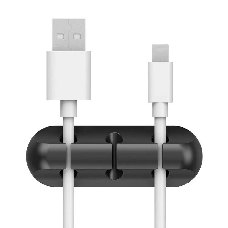 Cable Holder Management Clip Ties Charger Wire Tidy Cord Lead Desk USB Organizer