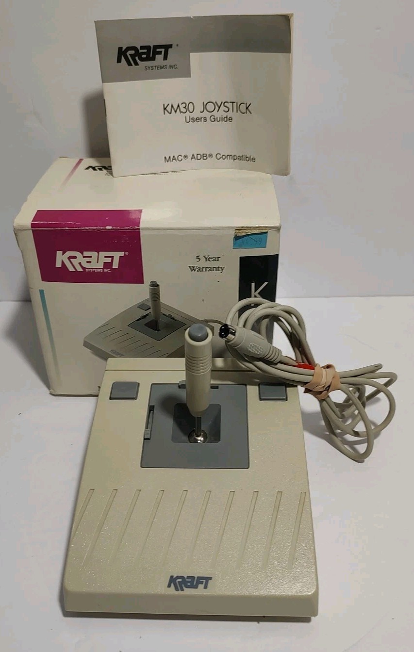 Vintage Apple Atari (Kraft KM30) Radio Helicopter 1 Joystick  3 Setting Control