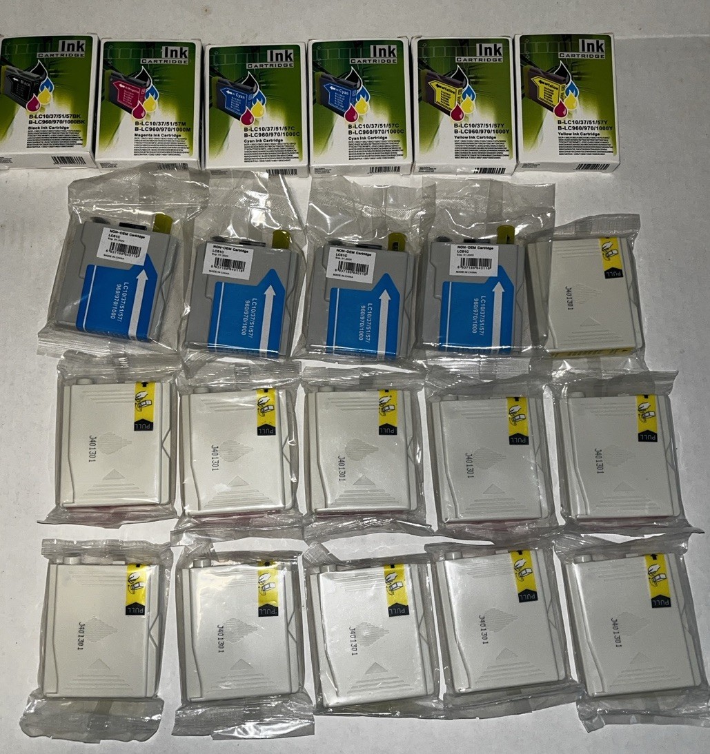 Ink Cartridges VARIETY PACK -LC 51 NON-OEM -SEALED -EXPIRED -21 Cartridges