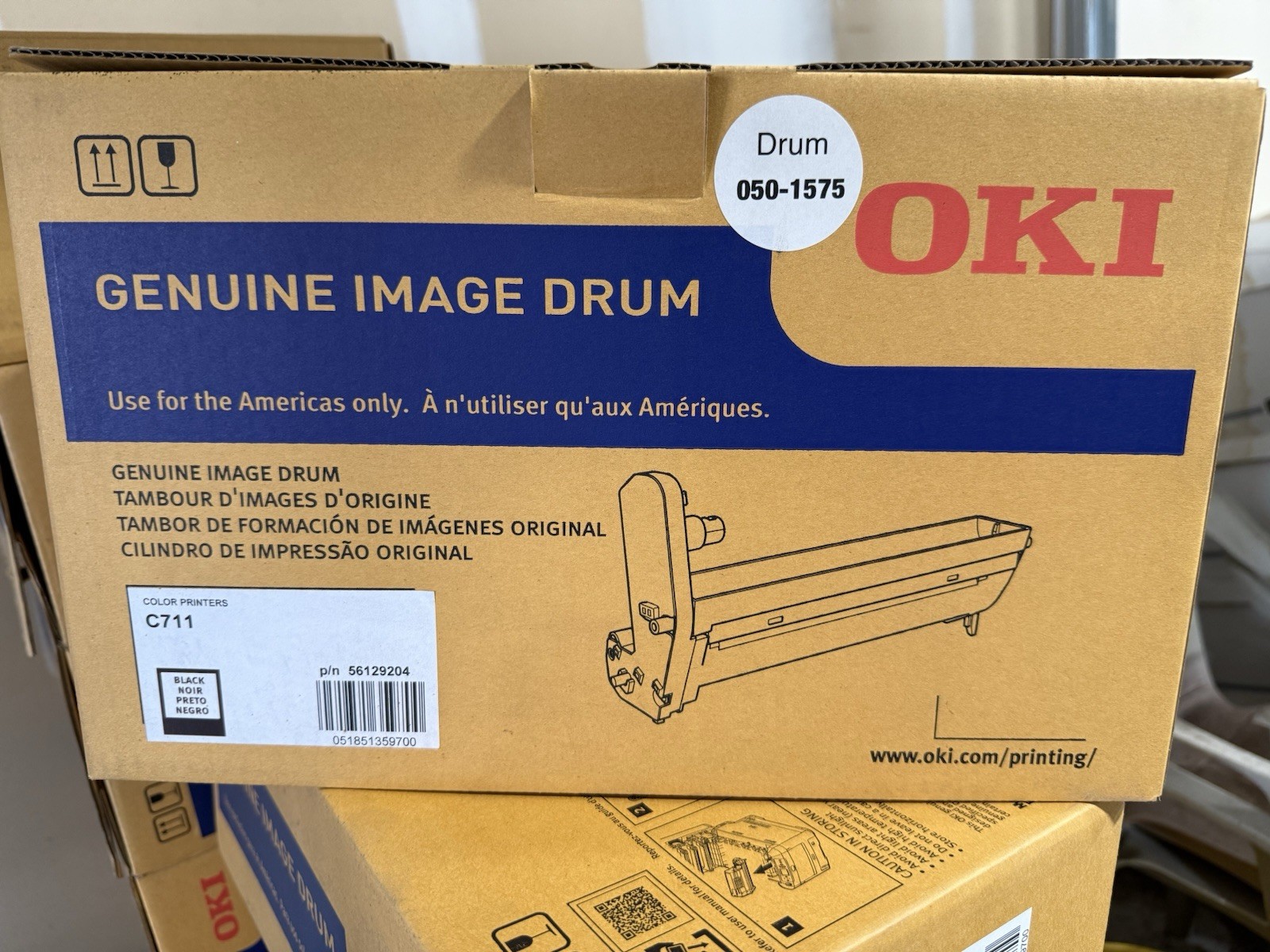 OKI Okidata Genuine C711 Series Black Image Drum P/N 44318504 - NEW SEALED