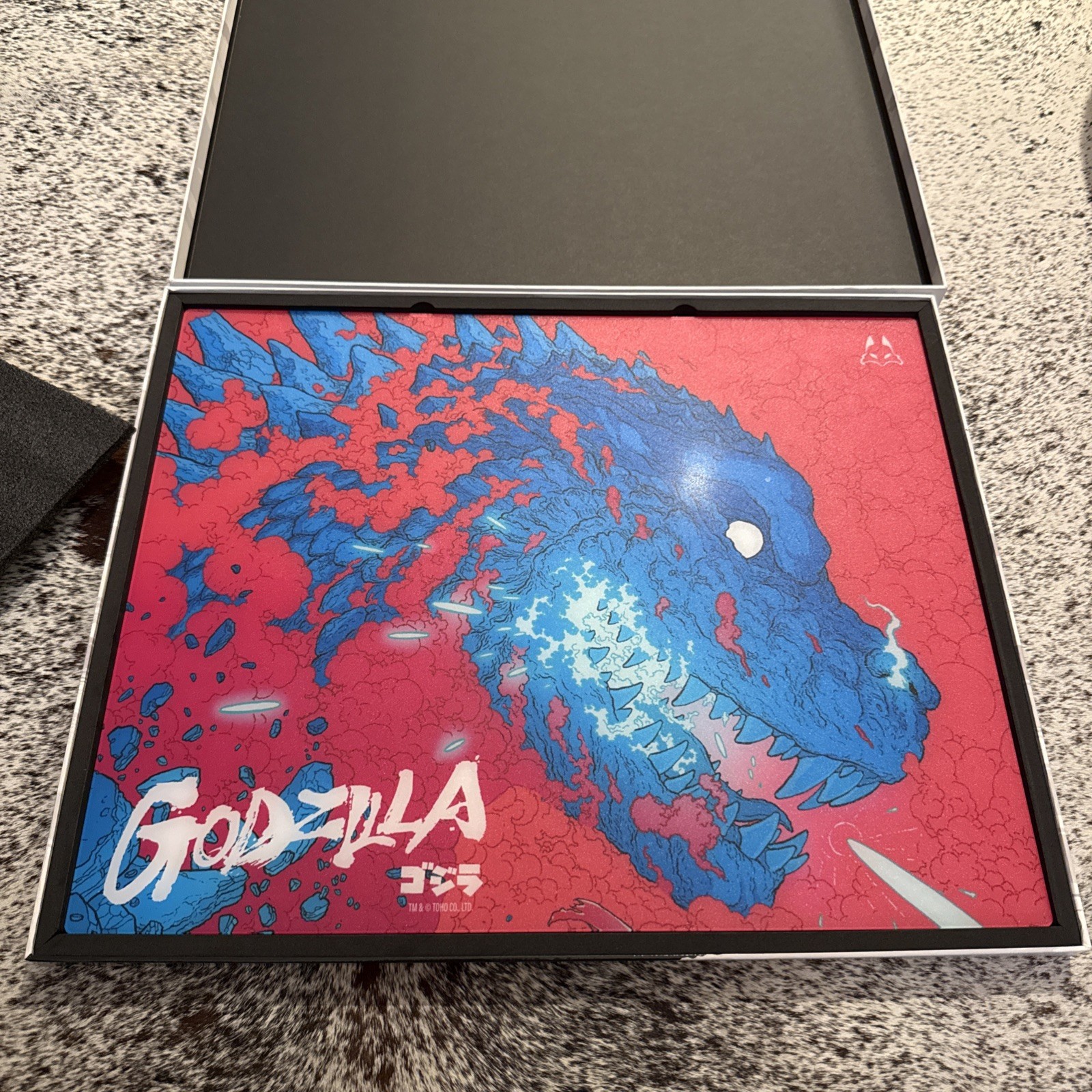 Godzilla Glass Mousepad Arbiter Studio Rare