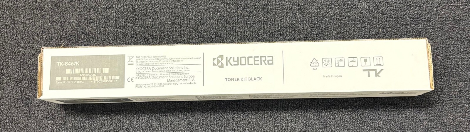 Kyocera Genuine Toner TK8467 Toner Cartridge TK-8467K (Black)