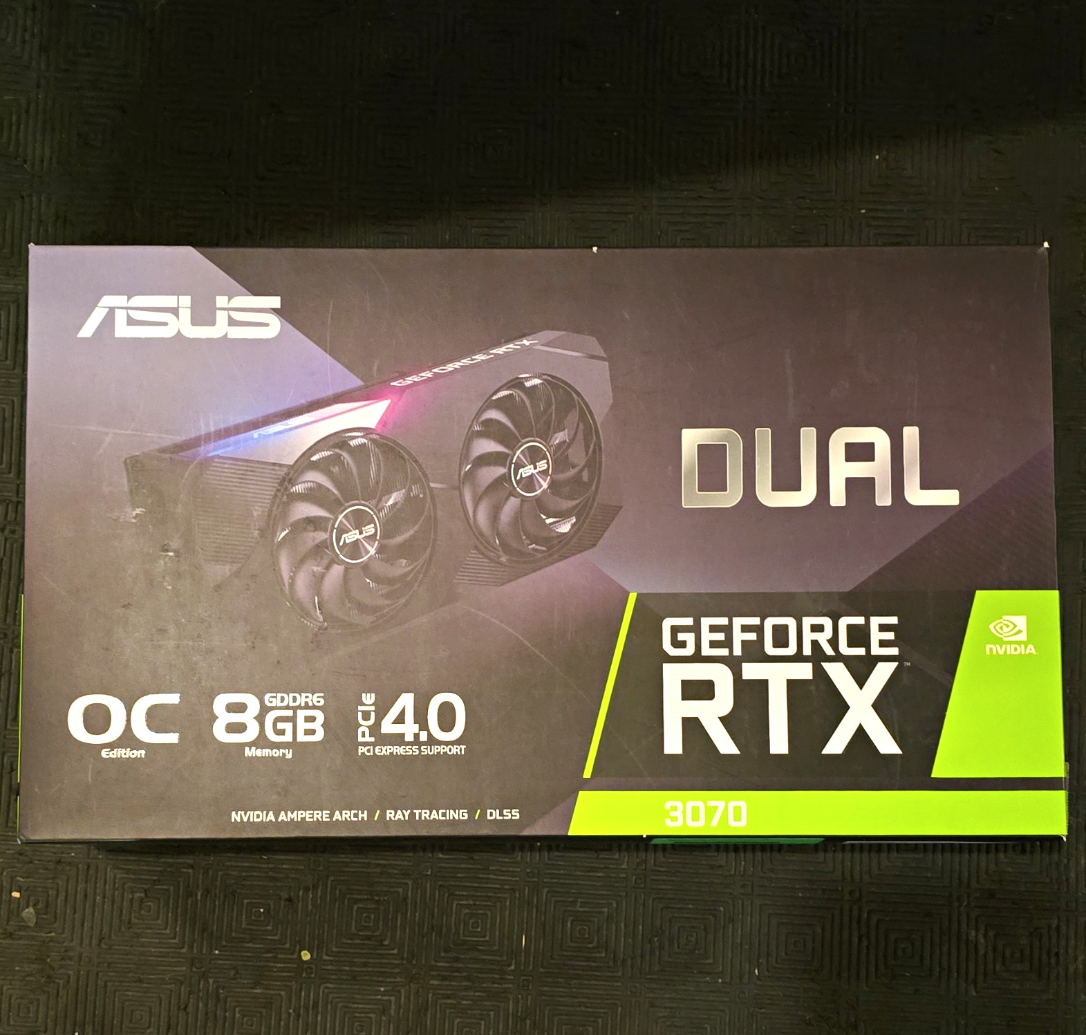 ASUS DUAL GeForce RTX 3070 OC 8GB GDDR6 PCIe 4.0 Ray Tracing DLSS