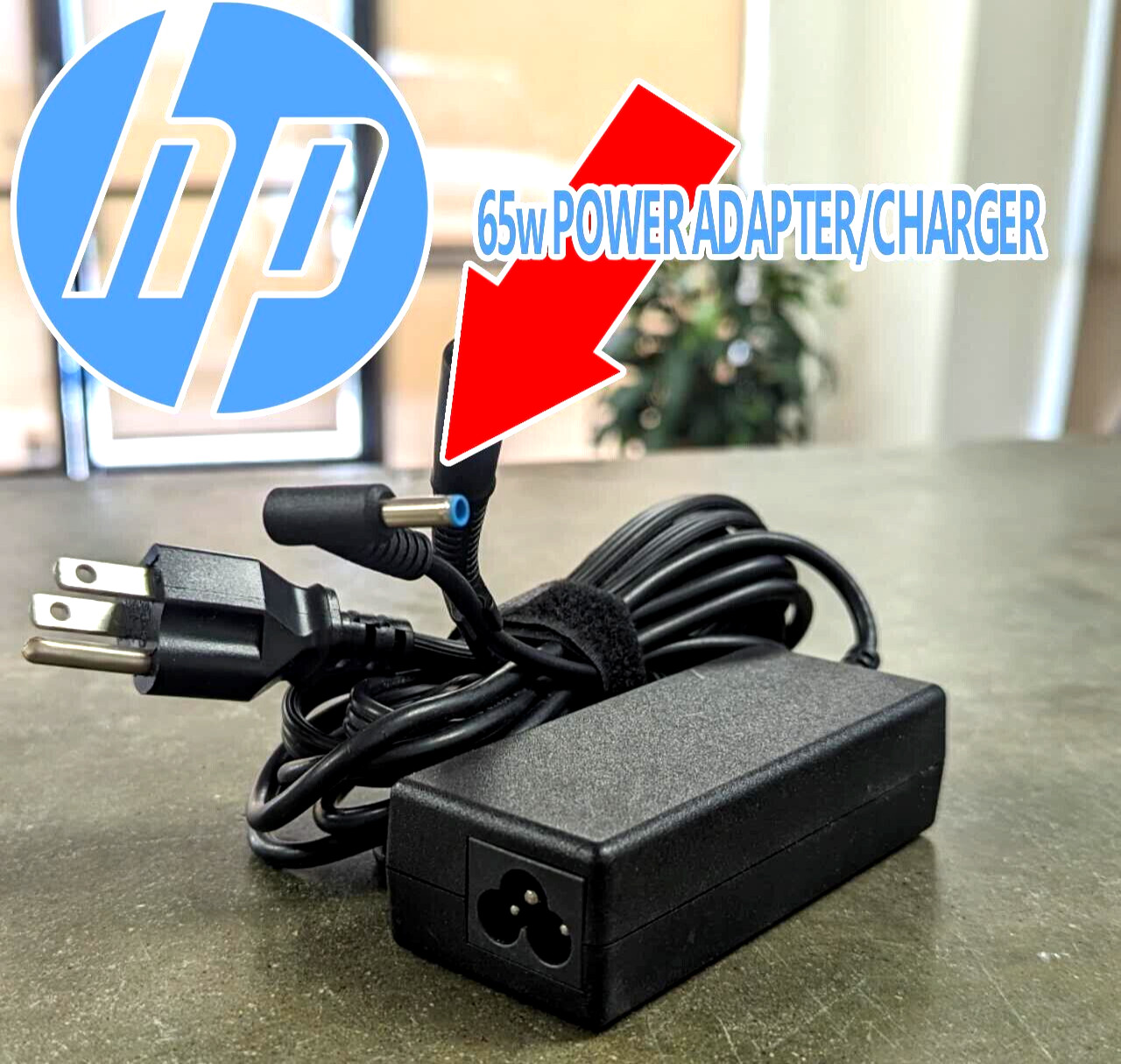 Genuine HP EliteBook 840 G3 G4 G5 G6 G7 G8 Notebook PC 65W AC Adapter Blue Tip