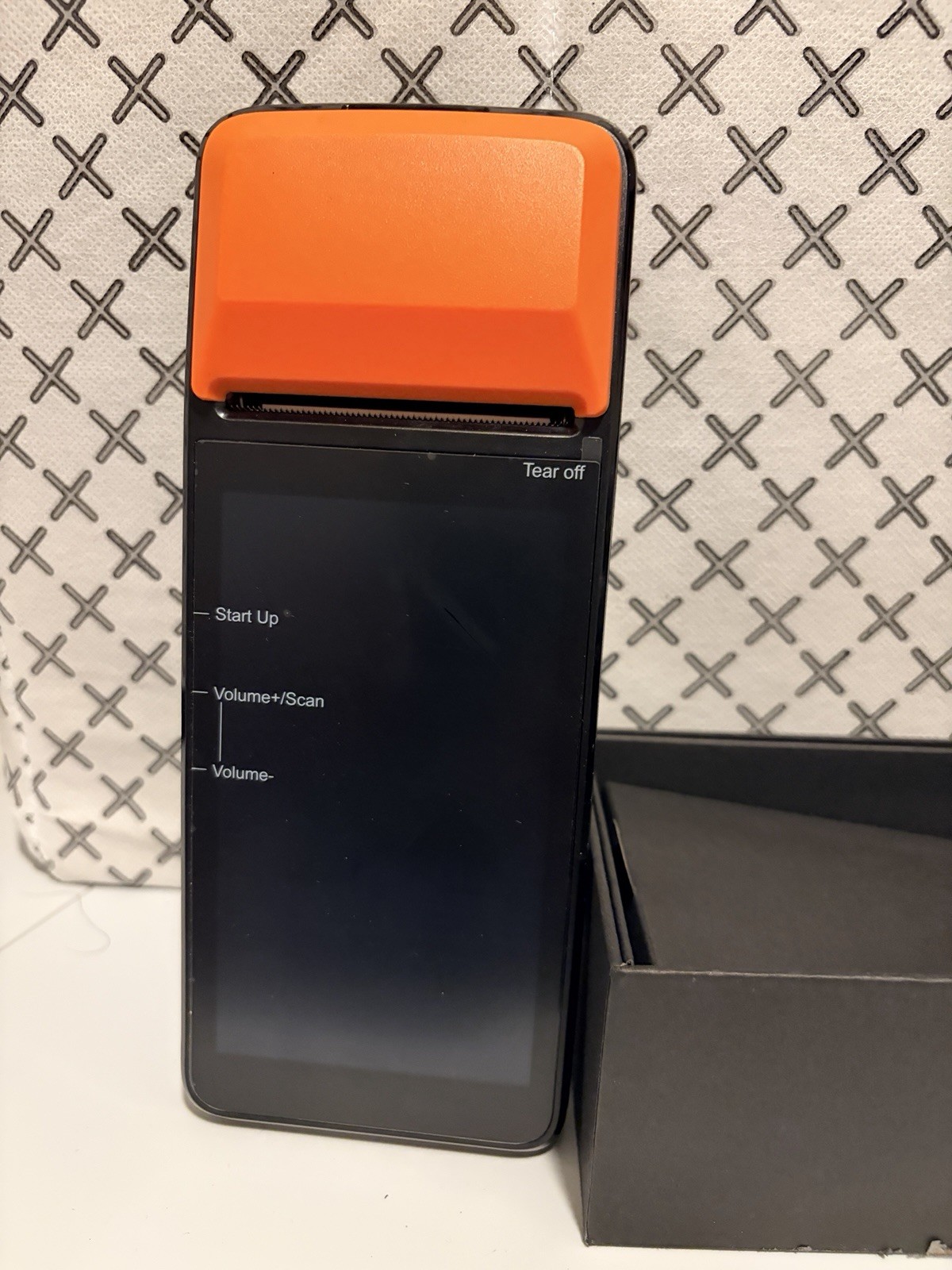 POS Receipt Printer, Handheld 3G PDA Terminal for Android 8.1 1D 2D Barcode S...