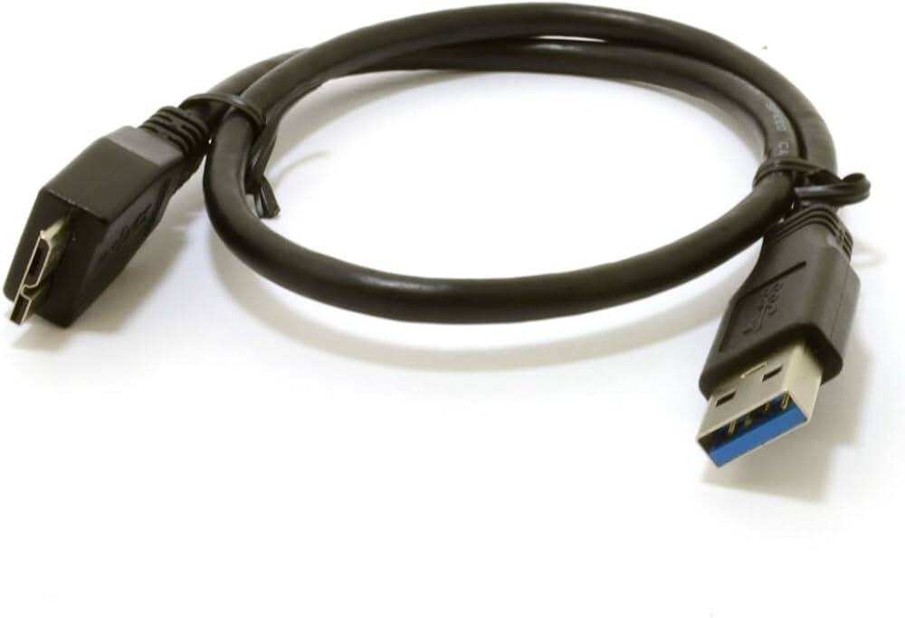 USB DATA TRANSFER CABLE CORD FOR TRANSCEND TS750GSJ25M3 STOREJET EXTERNAL HDD
