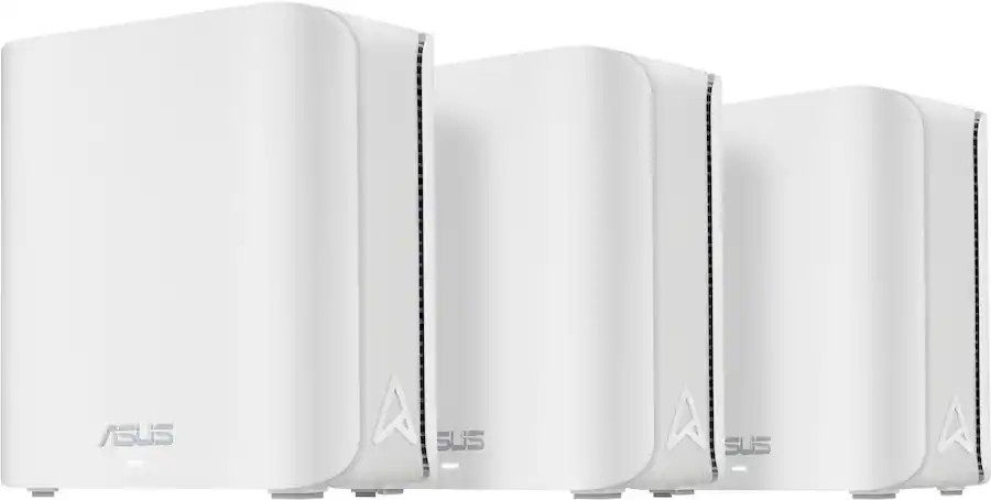 ASUS - ZenWiFi BE5000 PRO Dual-Band Mesh Wi-Fi 7 System (3-pack) - White