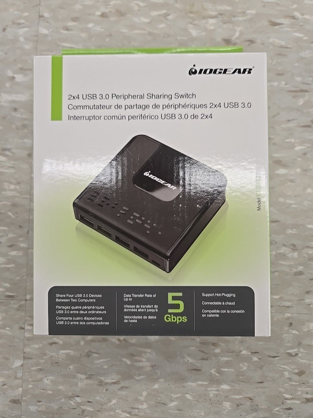 BRAND NEW IOGEAR 4x4 USB 3.0 Peripheral Sharing Switch
