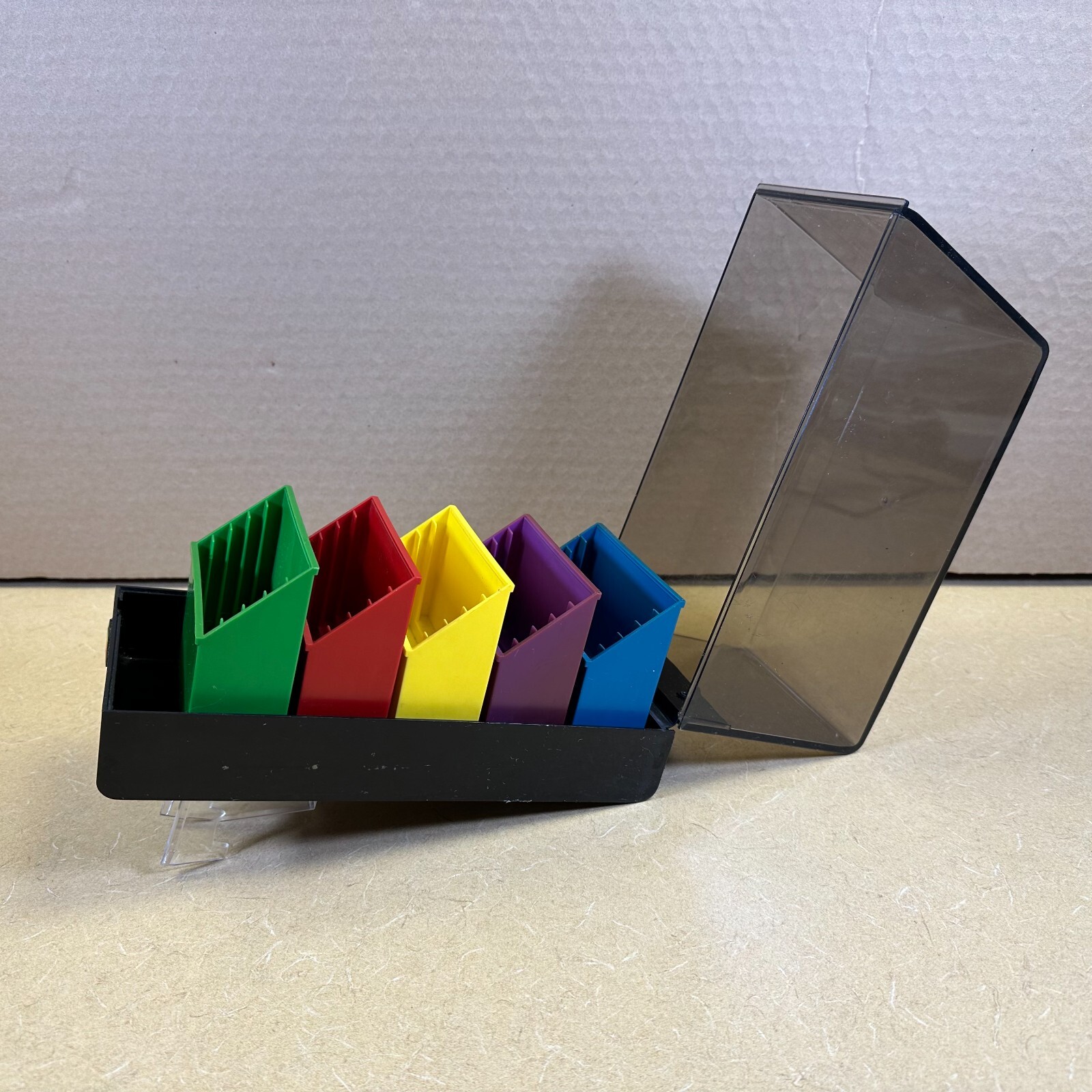 SELLER EXCLUSIVE Authentic Apple Diskette Storage Box Rainbow logo colors RARE