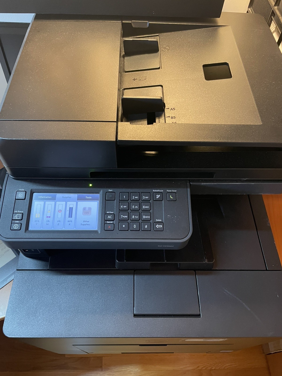 Dell C3765dnf Color Laser Printer Copier Scanner — Solid and heavy -